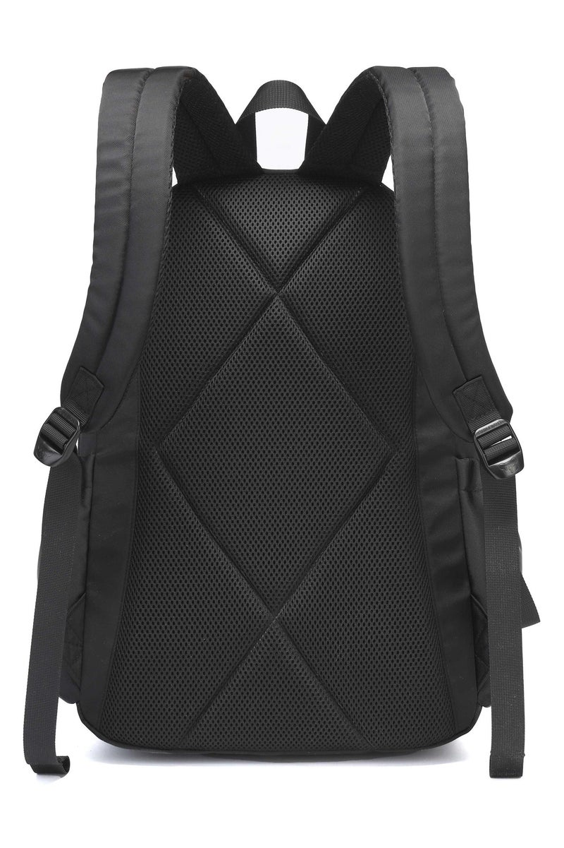 SUN EIGHT Premium 18.5-inch Light Weight School Backpack Water Resistant Polyester Black Colored Daypack for Boys and Girls, SE8485, Black - Image 4